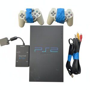 Sony Playstation 2 Fat Console 2 Controllers and Mutitap
